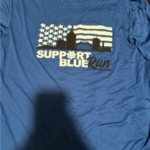 Support Blue Run Graphic T-Shirt